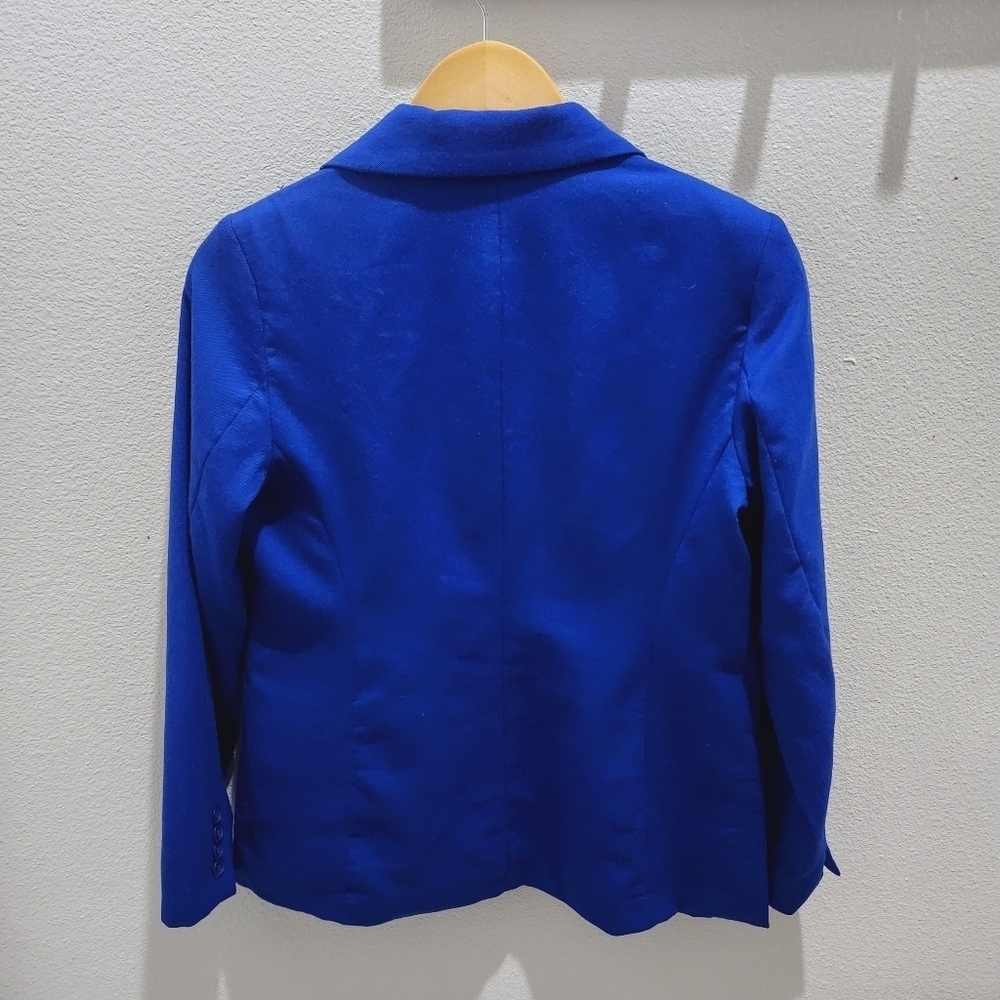 Pendleton Virgin Wool Blazer Jacket Women’s Size 6 P Blue Single Breasted Flawed - Picture 3 of 11